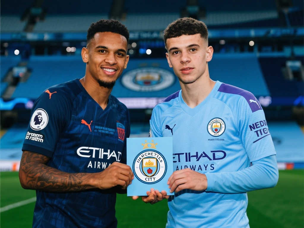 曼城官宣19岁巴西新星雷斯加盟，签约至2029年！